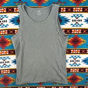 H&M Tank Top Sleeveless Casual Basic Everyday Top‎ Gray S